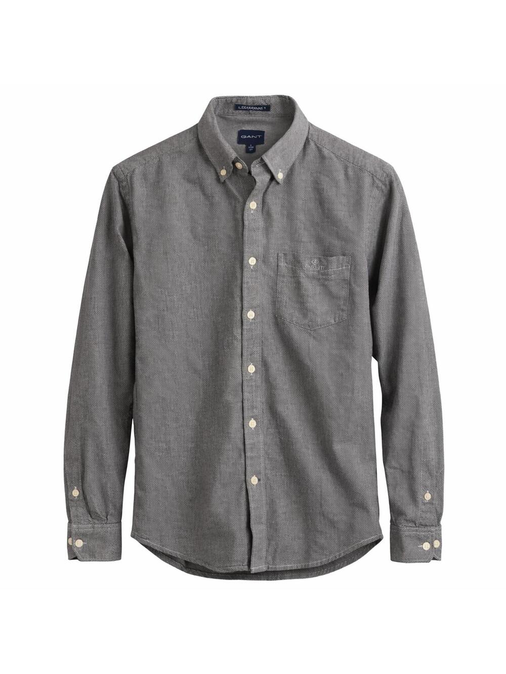 GANT Oxford Banker Gray Button Down Shirt Mens M 39/40 Regular